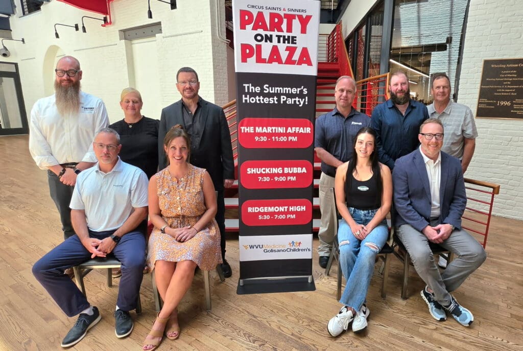 Party on the Plaza sponsors and organizers group photo