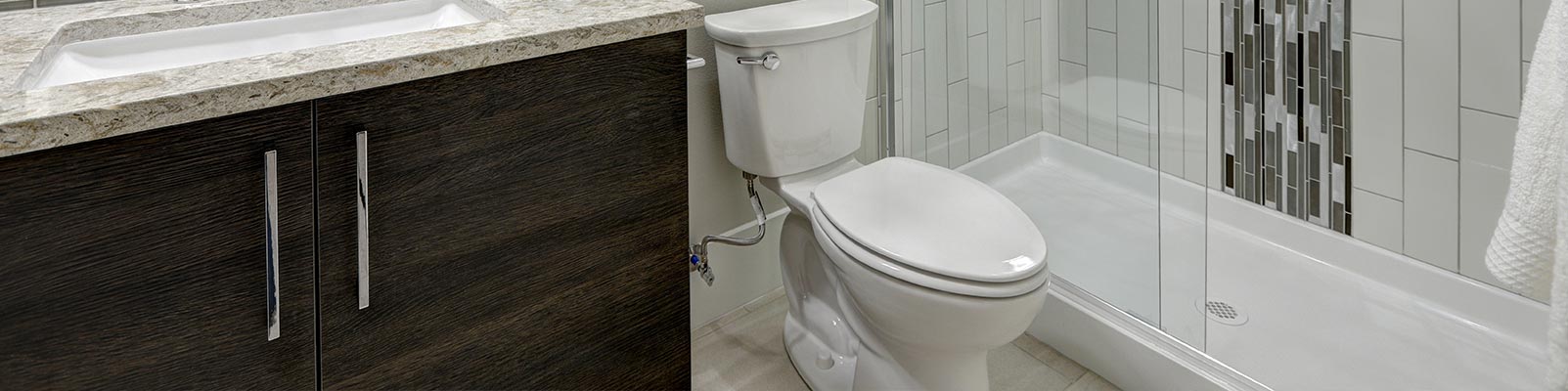 A clean toilet