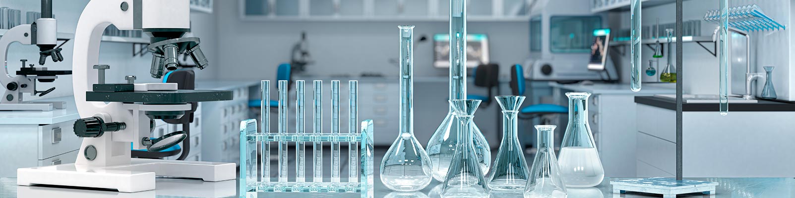 Drug lab room with lab equipment