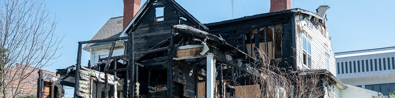 Structural damaged by fire