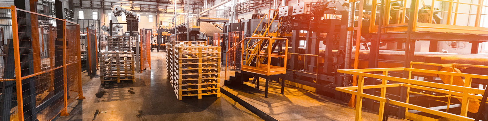 Modern manufacturing company interior