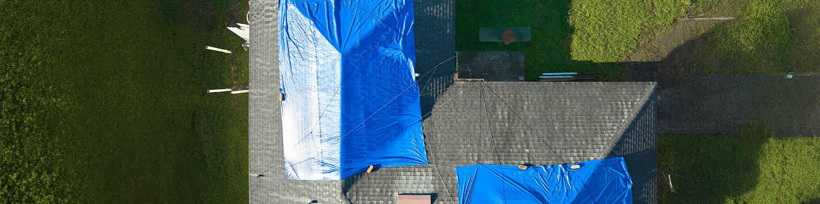 Roof tarping banner