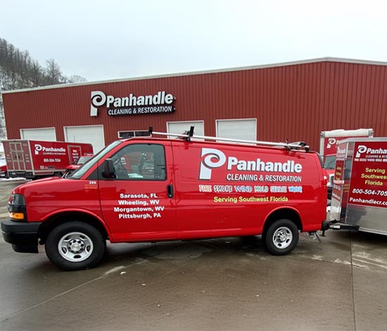Panhandle Cleaning & Restoration service van