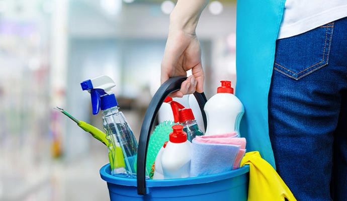 Various cleaning supplies
