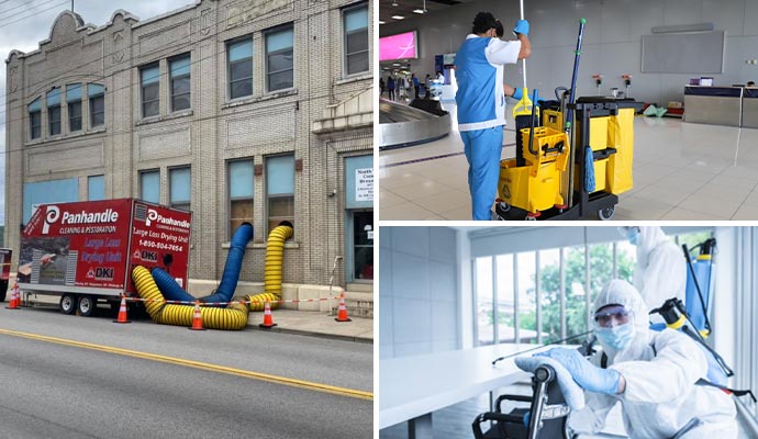 Collage of specialized restoration services