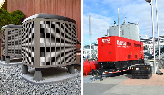 Commercial climate control rental equipment