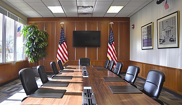Conference room of a government office
