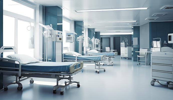 Interior of clean hospital