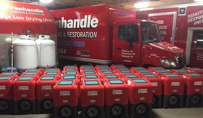 Refrigerant dehumidifiers restoration fleet