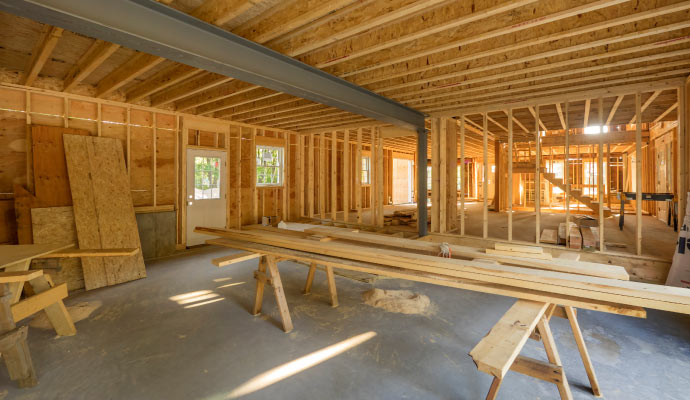 Room addition construction
