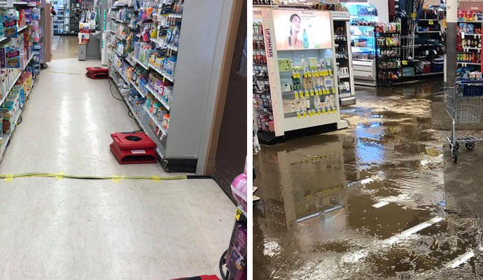 disaster restoration in shop