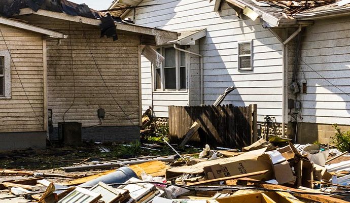 Disaster damaged property