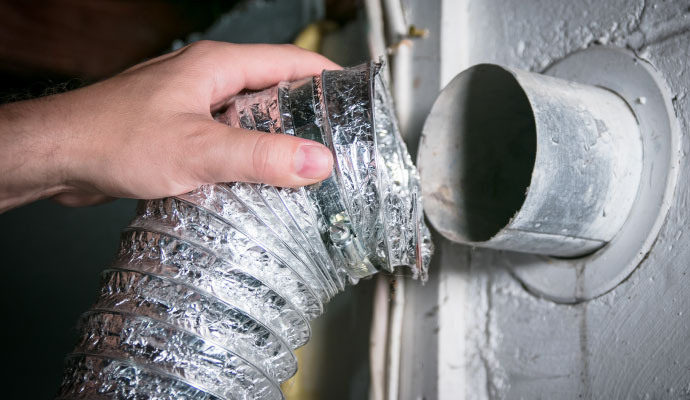 Dryer vent cleaning