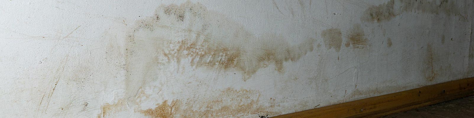 Drywall with visible water stains