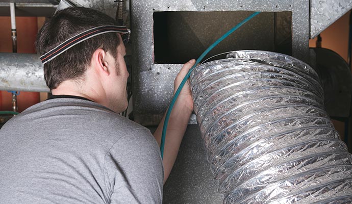 Duct system smoke removal service