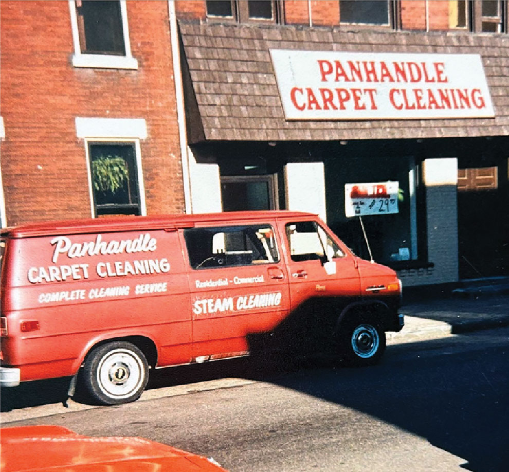 Panhandle Cleaning & Restoration old service vehicle