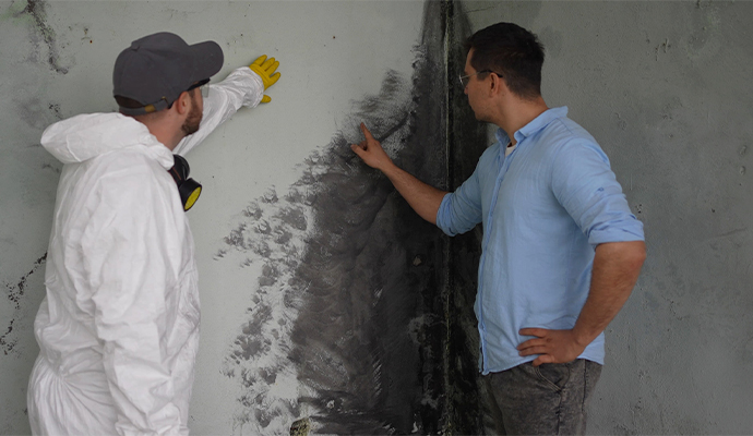 Mold damage inspection