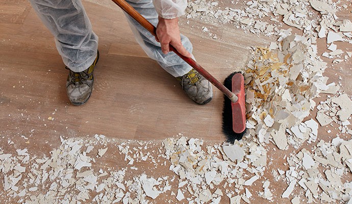 New construction site cleanup service