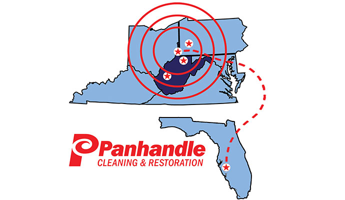 Panhandle Cleaning & Restoration Service Area Map