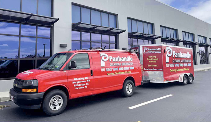 Panhandle Cleaning and Restoration service vehicle
