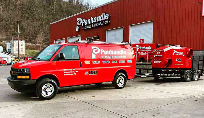 Panhandle Cleaning & Restoration service vehicle