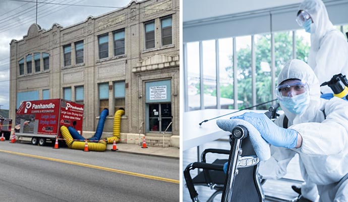 Panhandle Cleaning and Restoration emergency restoration team and disinfecting service