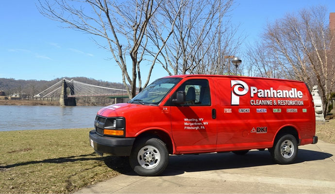 Panhandle Cleaning and Restoration service vehicle