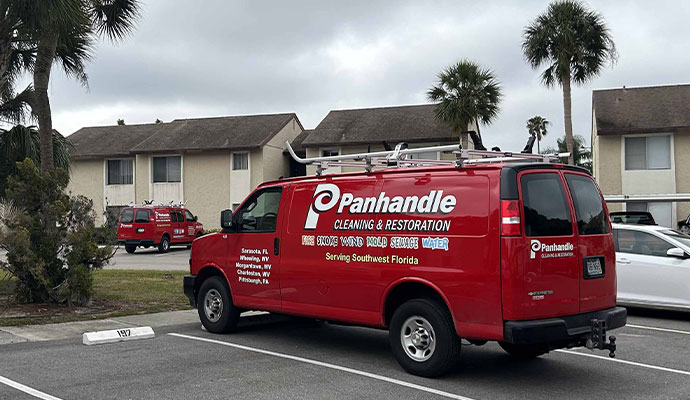 Panhandle Cleaning & Restoration service vehicle