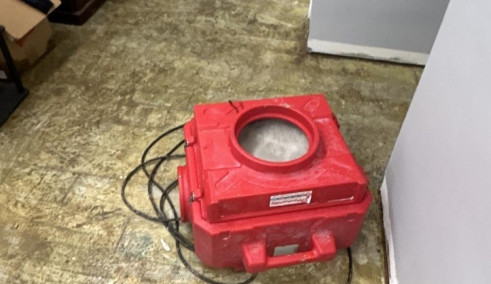 Water damage restoration equipment