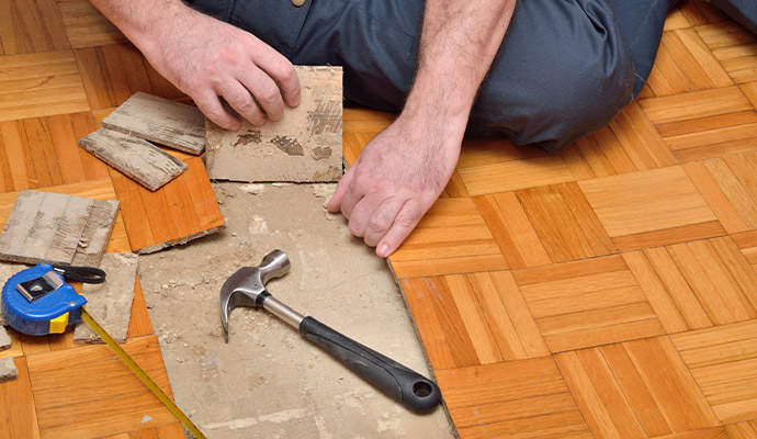 Professional floor removal service