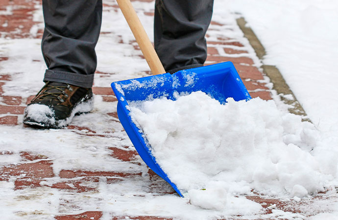Digging Out snow After Winter