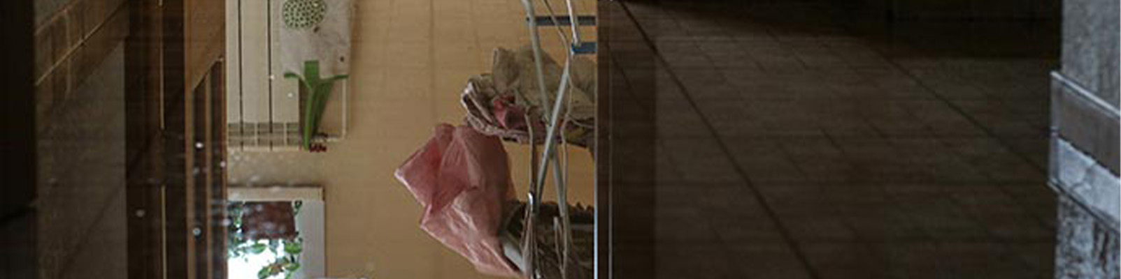 Water damaged floor banner