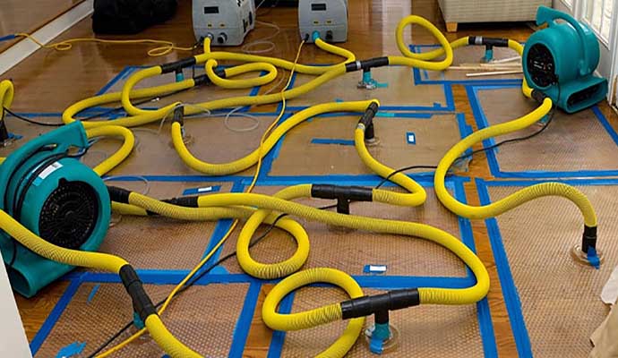 Water extraction system setup