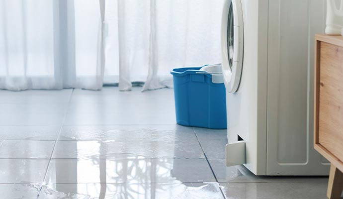 Water leaking from washing machine